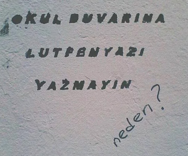 Okul Duvarına Lütfen Yazı Yazmayın